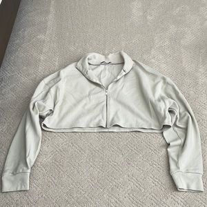 Cropped Zara Long Sleeve Zip Up